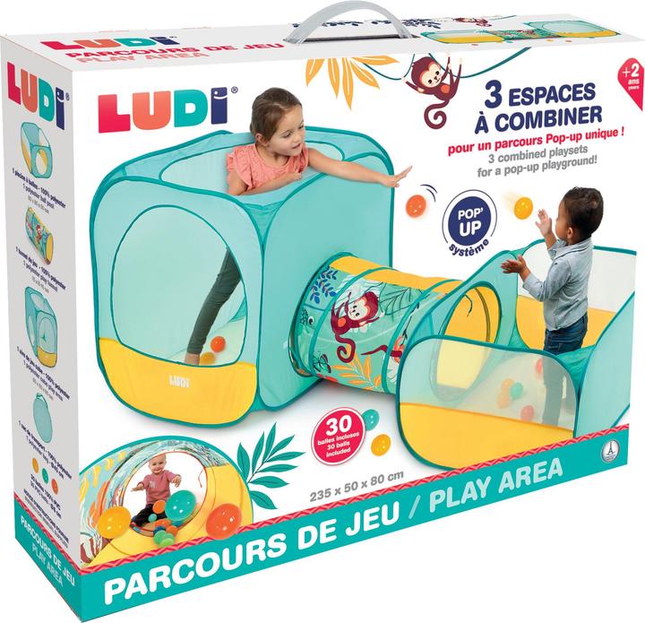 LUDI Play area with tunnel and balls - (LU90110)