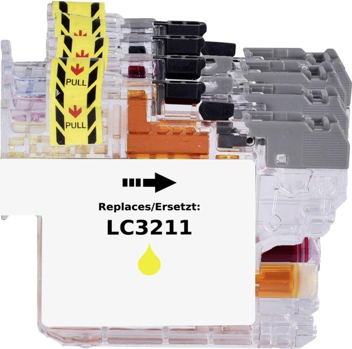 Image du produit Renkforce Pack d'encres de remplacement Brother LC-3211 (LC3211VALDR) Compatible Sch (M, C, Y, CF)