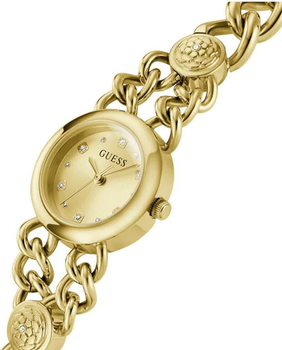 Image du produit Guess P Bracelet de breloques en or avec des liens ajustables en cristal (Acier inoxydable)