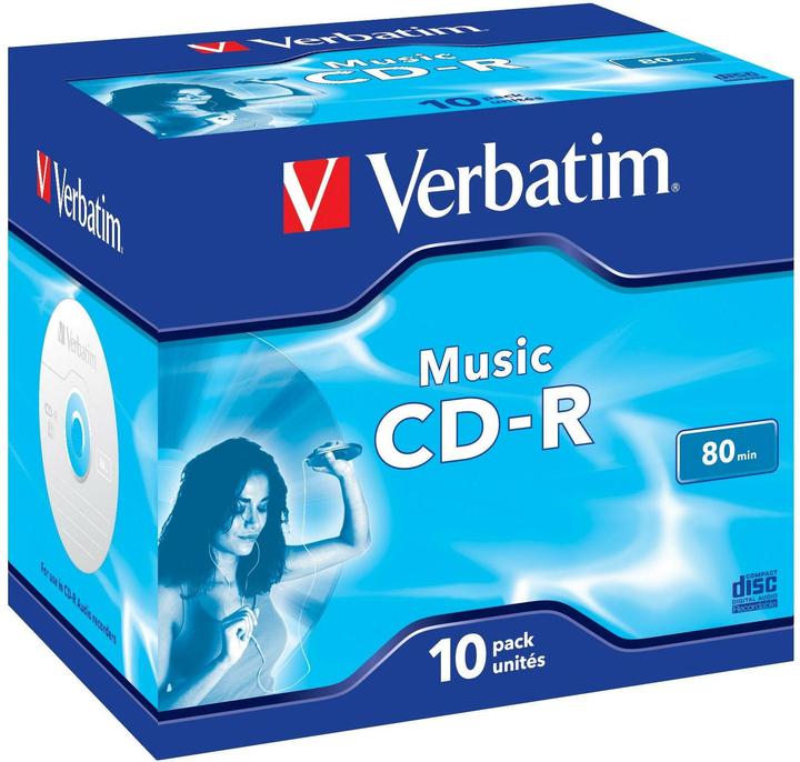 Immagine prodotto Verbatim CD-R audio, 700MB/80Min, 16x (10 x)