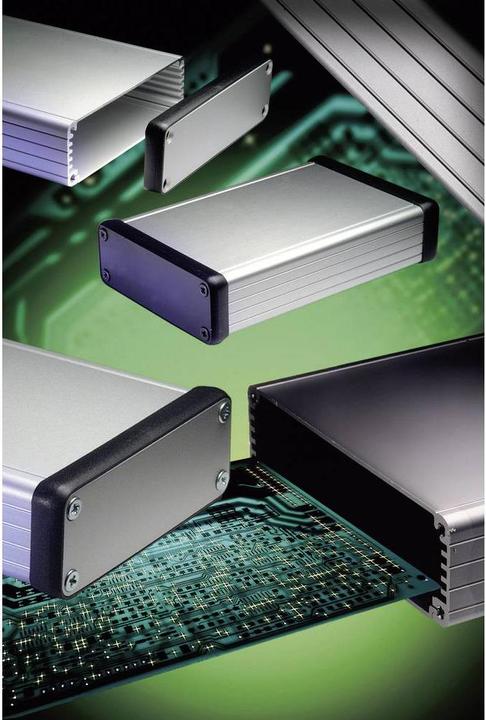 Actual product image Hammond Extruded aluminium enclosure, black (Housing)
