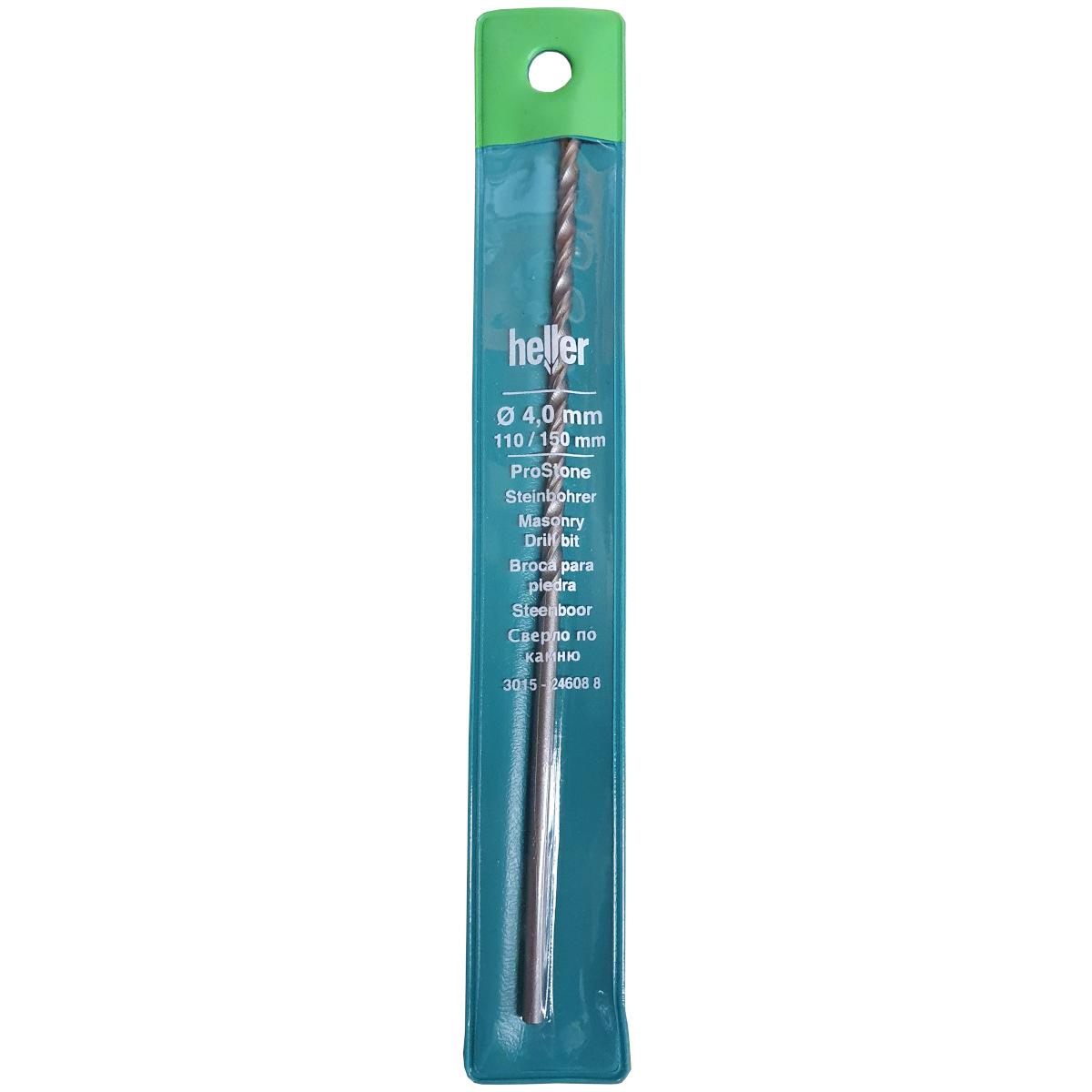 Heller, Bohrereinsatz, Stein-Spiralbohrer 4 mm 24608 (4 mm)