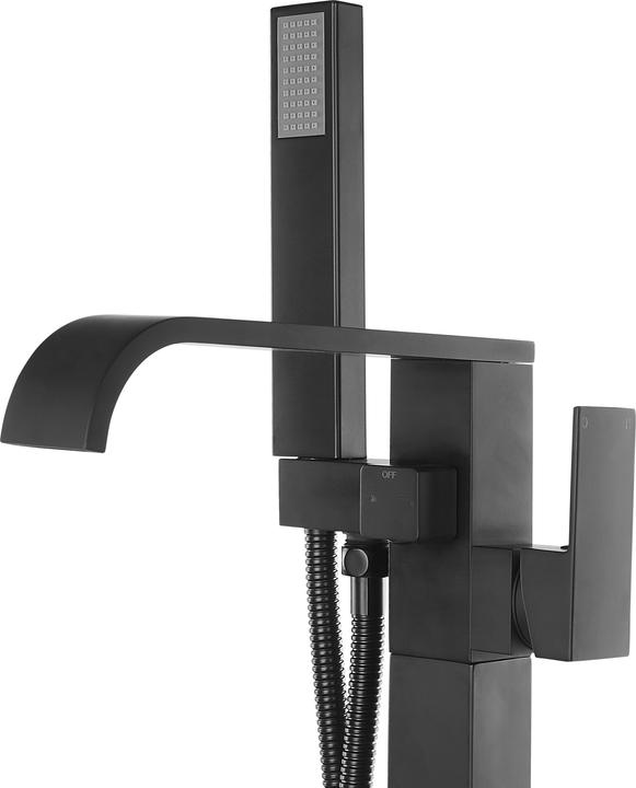 Actual product image Beliani Bath mixer free-standing matt black NIAGARA