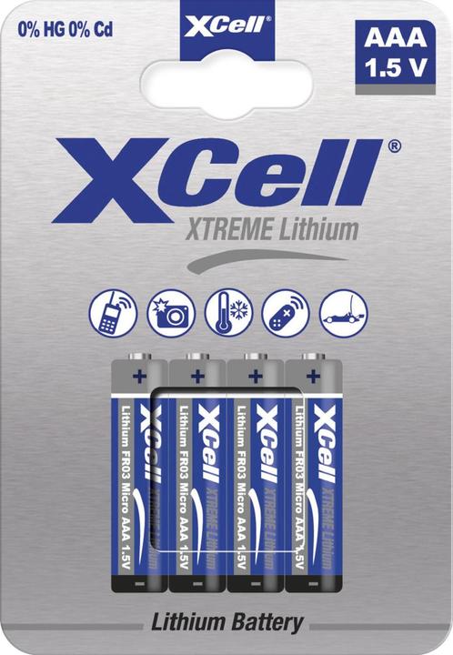 Immagine prodotto XCell XTREME Batteria al litio AAA 4s (4 pz., AAA, 1000 mAh)