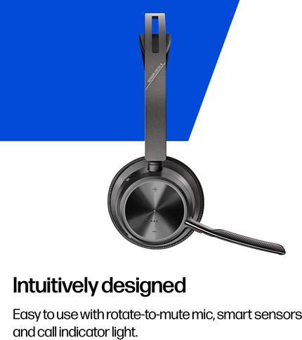 Actual product image Poly Voyager Focus 2 USB-C headset + USB-C/A adapter (Wireless, USB-C)
