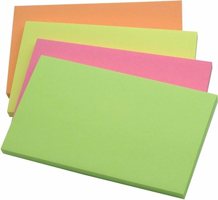 Image du produit Q-Connect Papillons adhésifs Quick Notes 4 couleurs fluo assorties (127 x 76 mm)