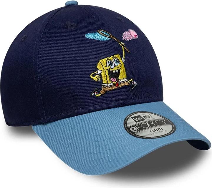 Produktbild New Era 9Forty Strapback Kinder Cap - SpongeBob navy - Child