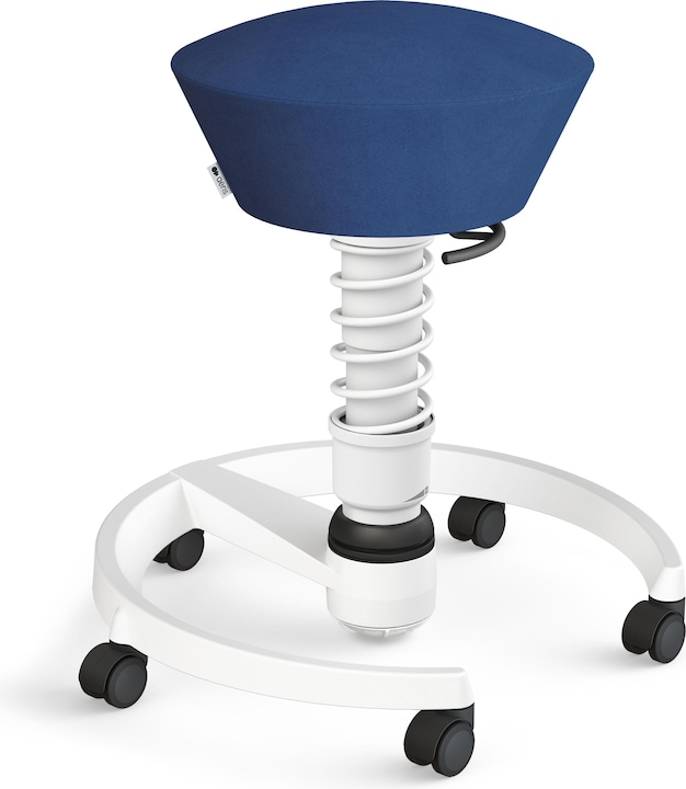 Actual product image Aeris Office stool Swopper 102HBSTBK black/blue, with castors