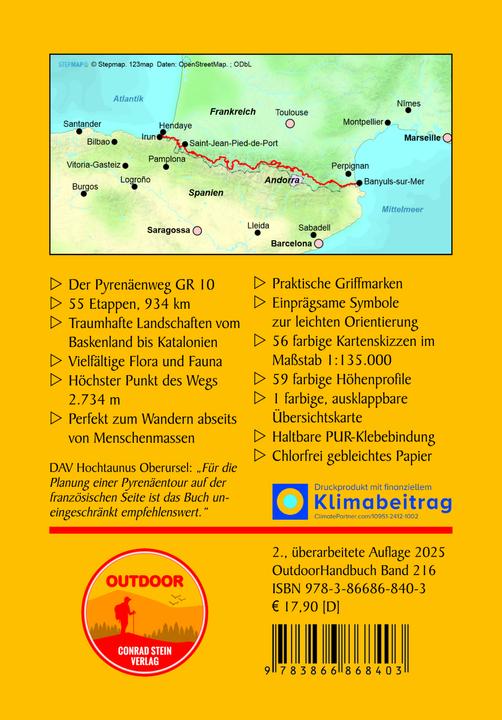 Produktbild Frankreich: Pyrenäenweg GR 10 (Deutsch, Fuat Gören, 2025)