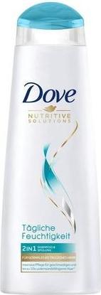 Image du produit Dove Nutritive Solutions 2in1 Shampooing et après-shampooing pour cheveux normaux à secs Daily Moisture (250 ml, Shampoing liquide)