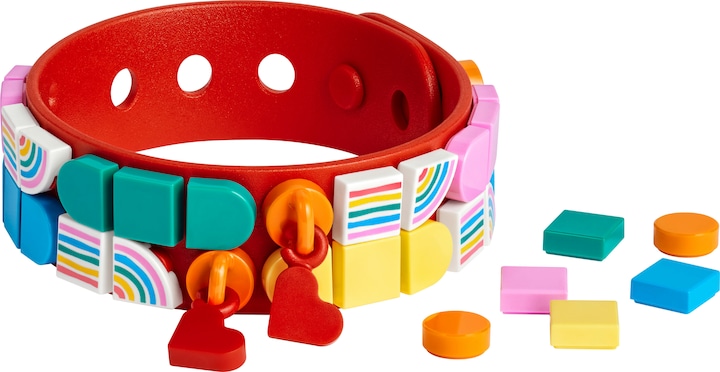 Produktbild LEGO Regenbogen Armband mit Anhängern (41953, LEGO Dots)