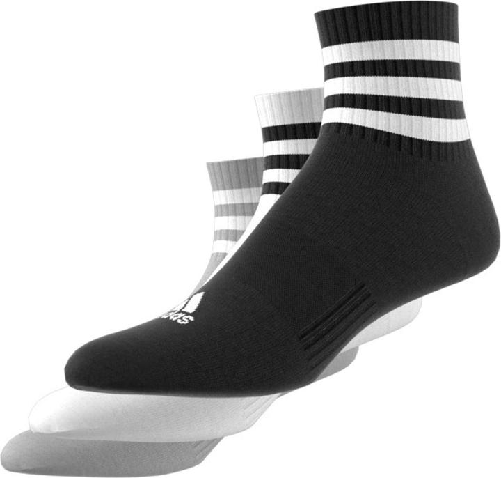 Actual product image adidas 3-Stripes Cushioned Sportswear Mid-Cut Socks (3 pairs) (40 - 42)