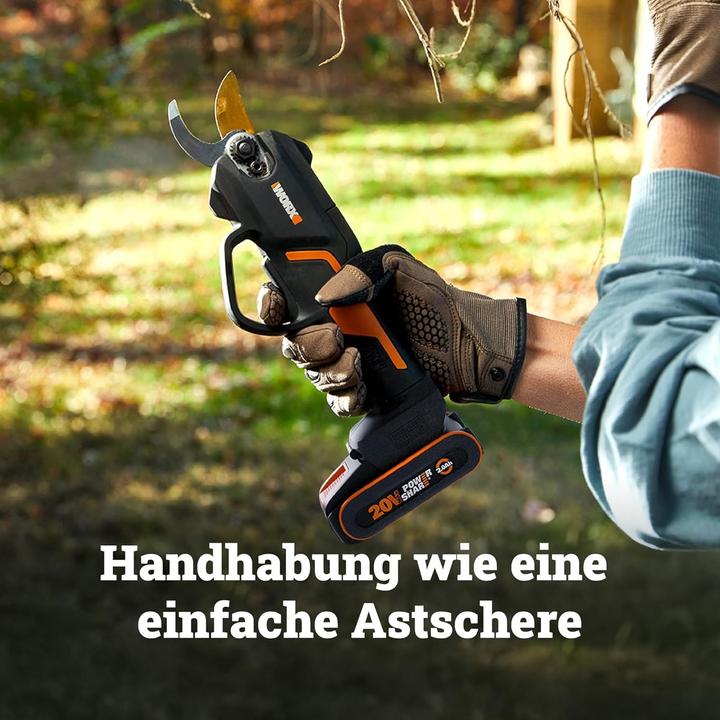 Actual product image Worx Akku-Astschere