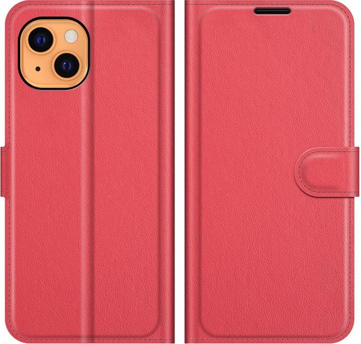 Cover-Discount iPhone 13 mini - Leder Etui Hülle rot (Apple iPhone 13 mini)