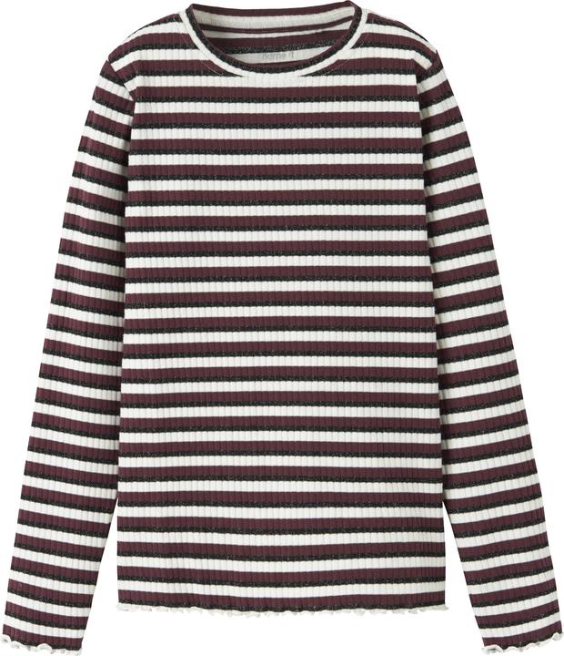 Produktbild Name it Langarmshirt gestreift mit Glitzer (122, 128)