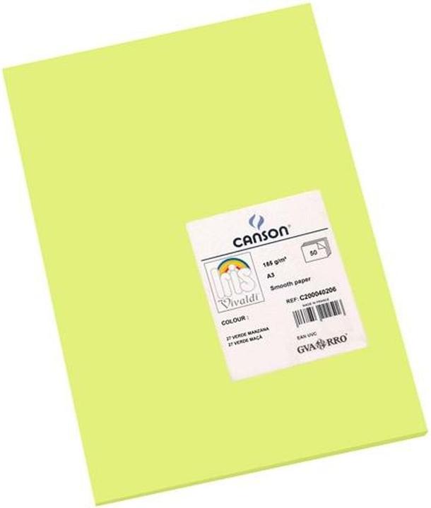 Actual product image Iris Cardboard Apple green (185 g/m², 50x)