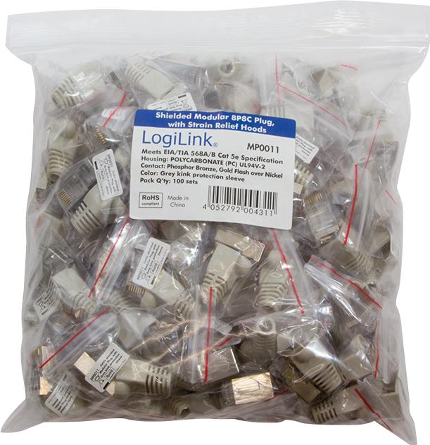 Produktbild LogiLink RJ45 Steckverbinder 5e, geschirmt (FTP, CAT5e)