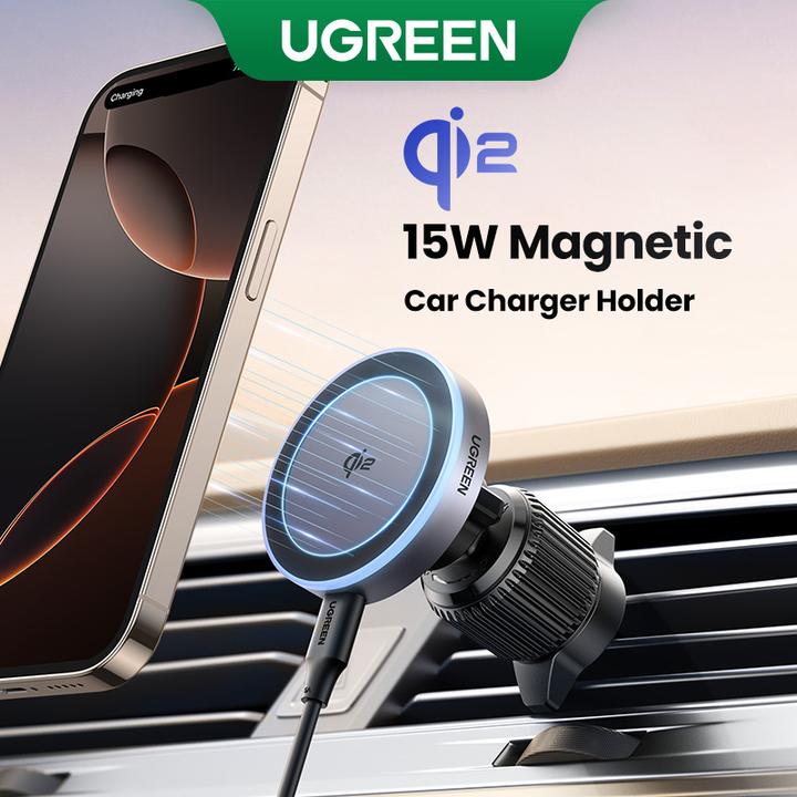 Actual product image Ugreen Magnetic Wireless Car Charger W708