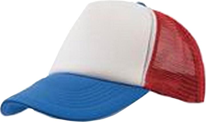 Red, Royal blue, White