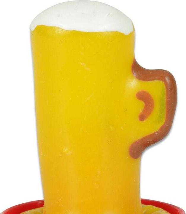 Produktbild Erco Bierglas Motiv Scherzkondom Gelb Handbemalt (1 Stk.)
