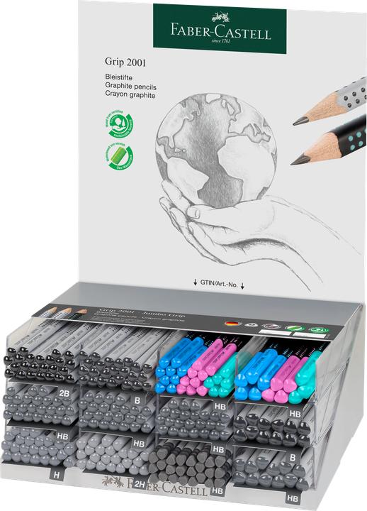 Immagine prodotto Faber-Castell Matita Faber Castell Grip 2001 display 252x (2B, 2H, HB, H, B, 252 x)
