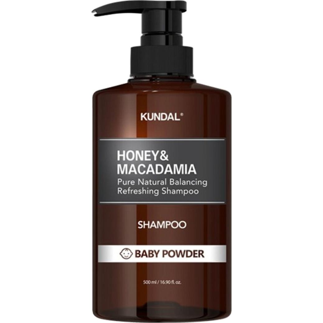 Kundal , Shampoo, Honey And Macadamia Nature Shampoo Baby Powder 500Ml (Shampoo Liquido, 500 Ml)