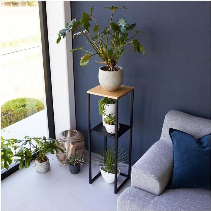 Produktbild Yamazaki 2-stöckiges Regal mit Holzplatte TOWER