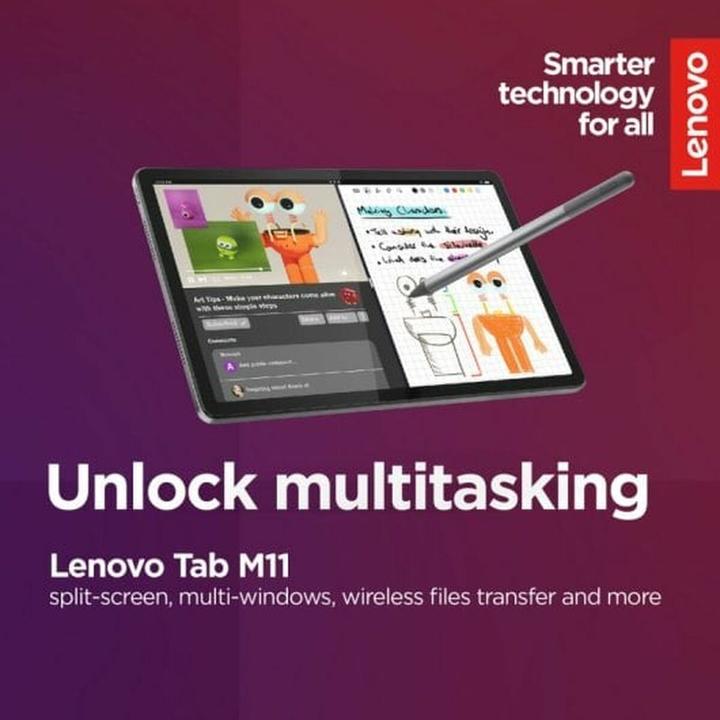 Actual product image Lenovo M11 (WLAN only, 11", 128 GB, Luna Grey)