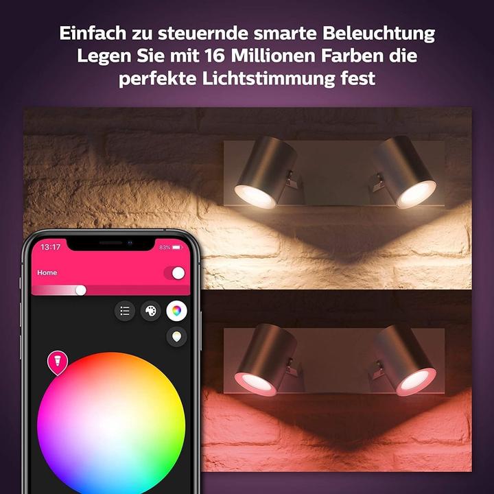 Actual product image Philips Hue Argenta Base BT (350 lm, GU10)