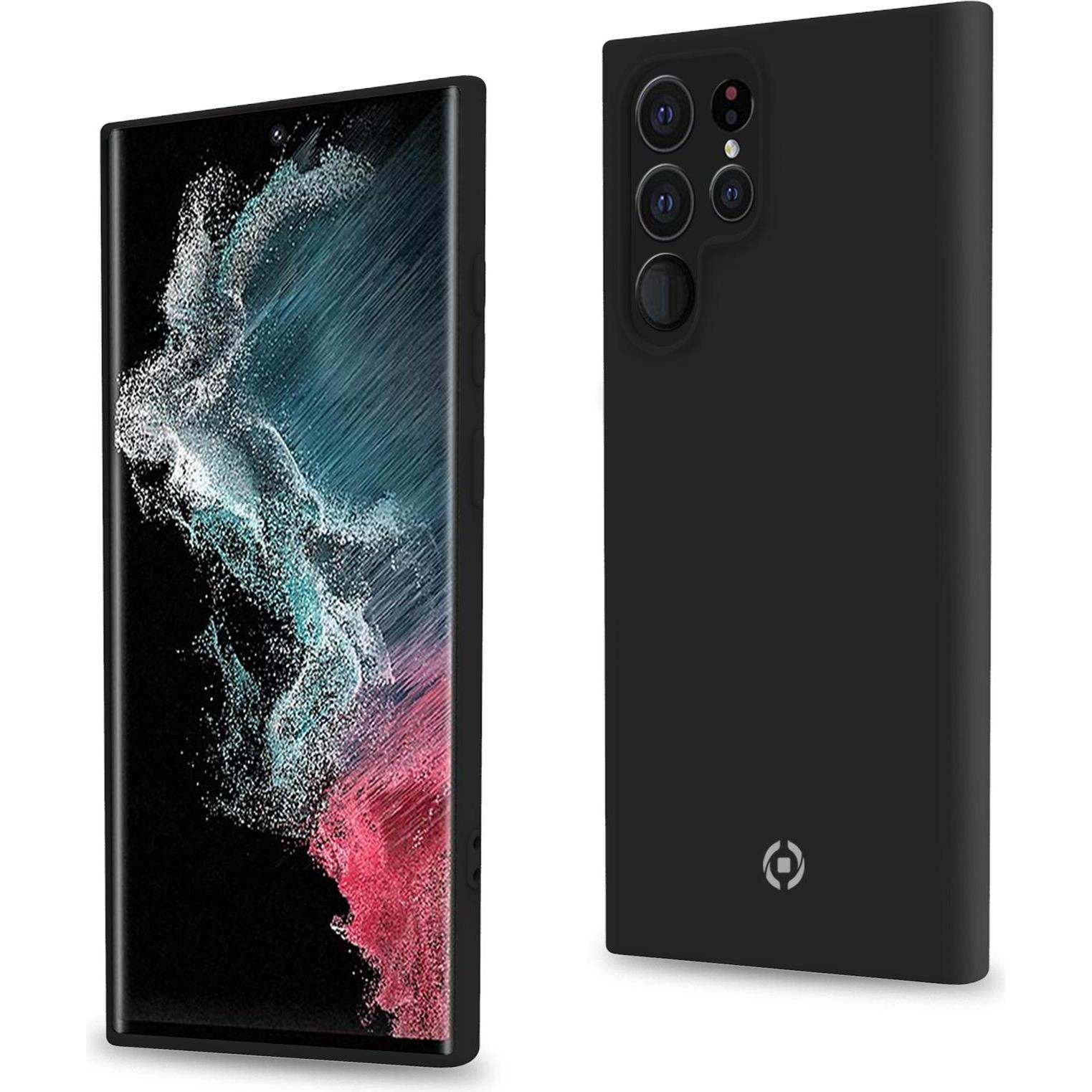 Celly Cromo (Samsung Galaxy S22 Ultra (5G)), Smartphonehoes, Zwart