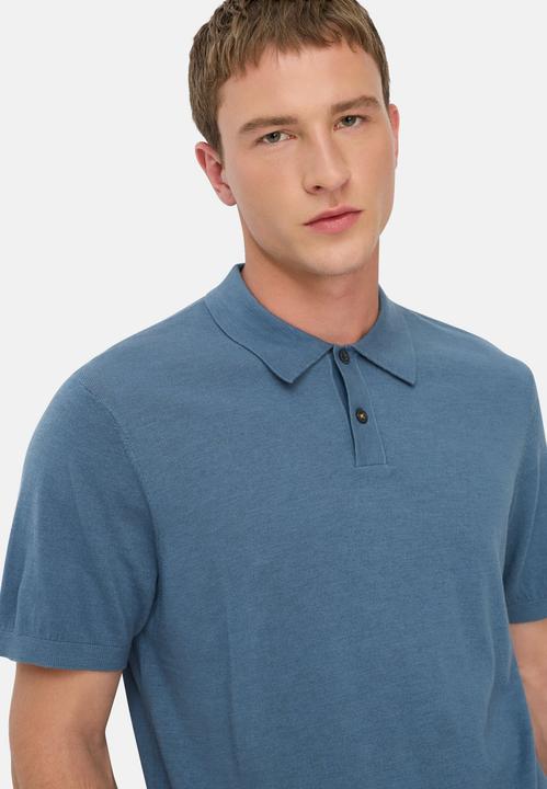 Actual product image Camel Active Leichtes Strick-Polo aus reiner Baumwolle (L)