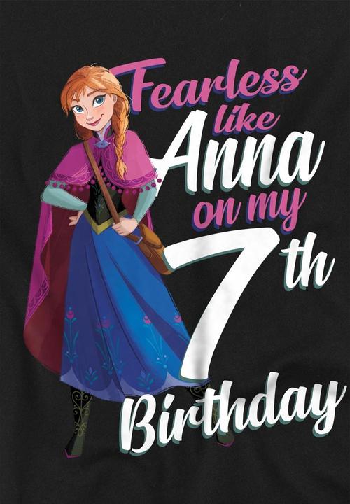 Produktbild Disney Frozen Fearless Like Anna TShirt 7. Geburtstag (116)