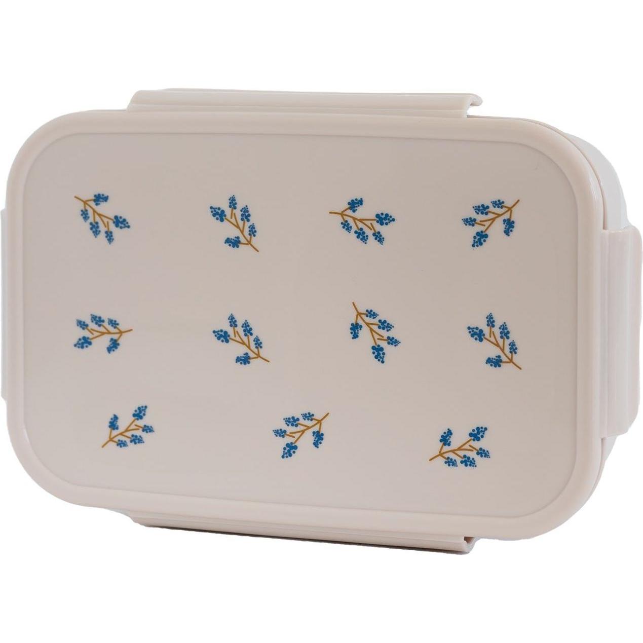 3 Sprouts Lunch Box, Blueberry/Taupe - (IBBBTU), Lunchbox, Blau