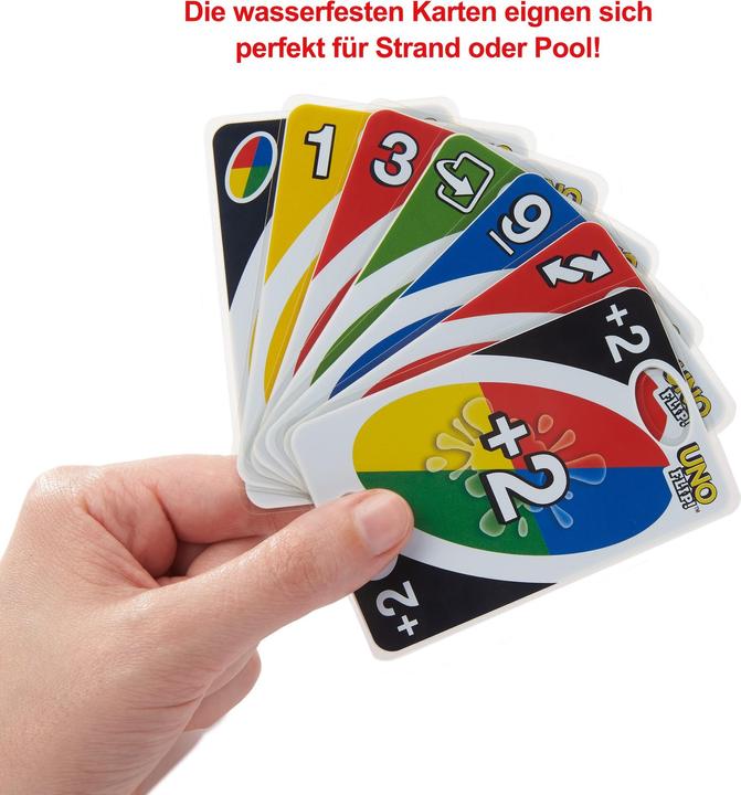 Actual product image Mattel Games UNO Flip Splash (French, 2 - 10 Players)