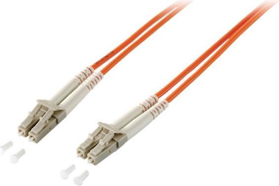 Image du produit equip FO câble patch LC->LC multimode duplex OM3 turq (15 m)