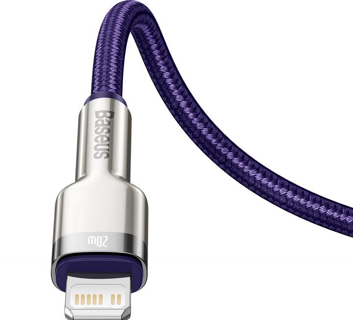 Produktbild Baseus Cafule Series USB-C cable for Lightning, 20W, 2m (purple) (2 m, USB 2.0, 20 W)