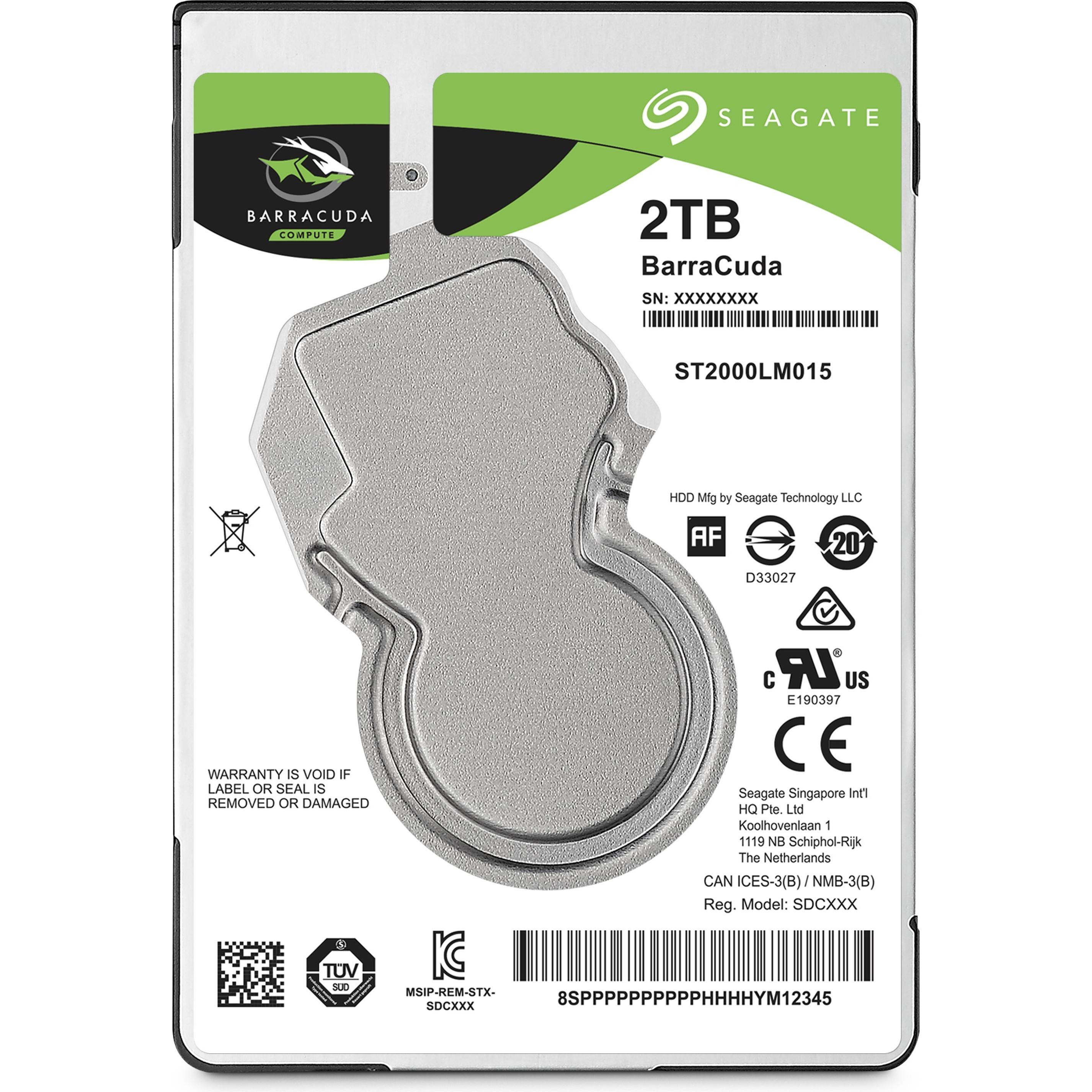 Seagate BarraCuda (2 TB, 2.5", SMR), Festplatte