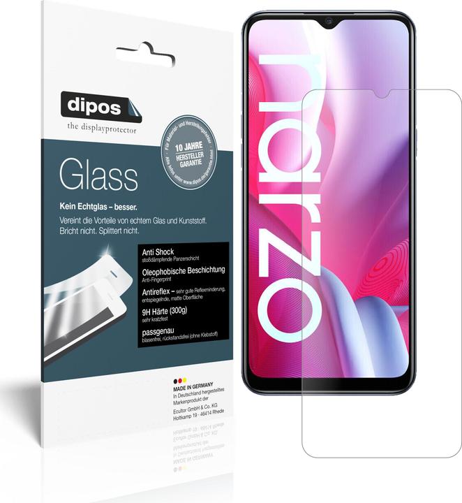 Actual product image Dipos Screen Protector Anti-Shock (2 pcs., Realme Narzo 20A)