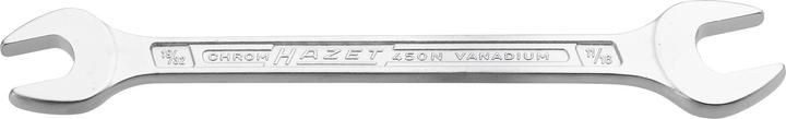 Actual product image HAZET Double open-end wrench 450NA-19/32X11/16V ∙ Outside hexagon profile ∙ 19⁄32 x 11⁄16 ″ (1 1/16", 19/32")
