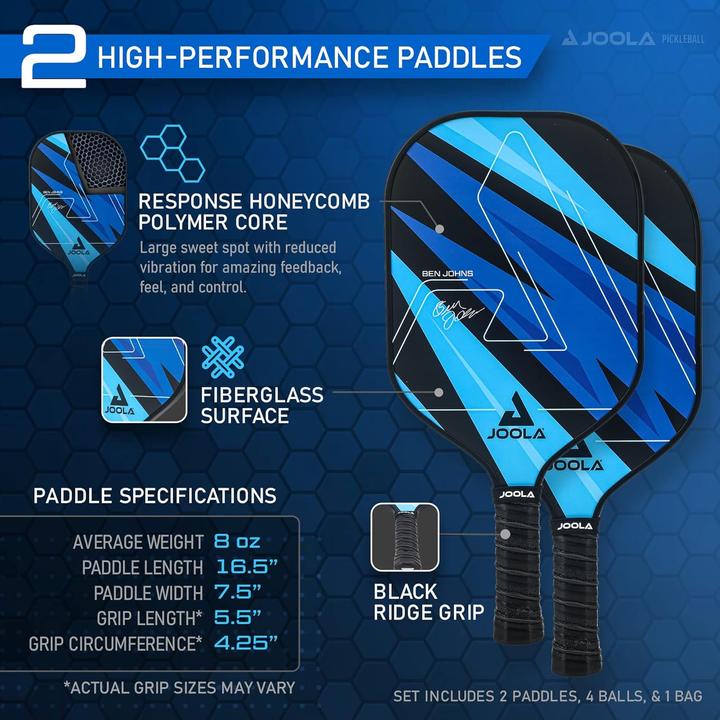 Immagine prodotto Joola Set Pickleball BEN JOHNS Blue Lightning
