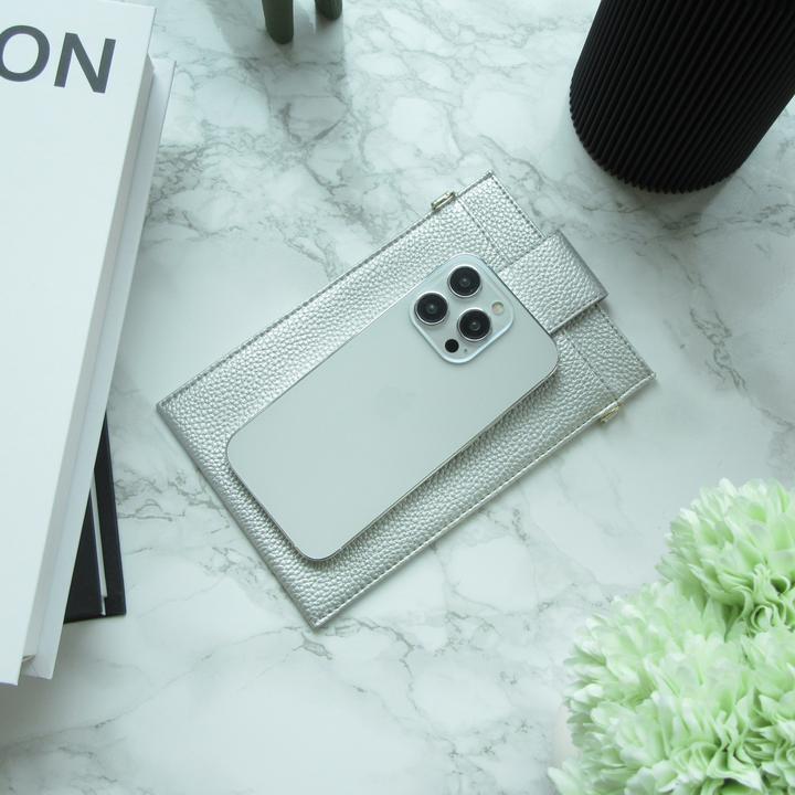 Actual product image PhoneLook Pochette à bandoulière universelle pour smartphone en cuir végétal avec lanière en cuir (végétal)