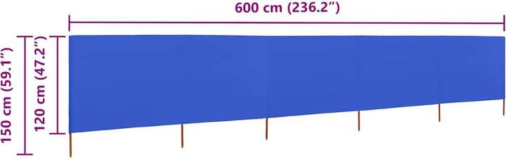 Produktbild vidaXL Windschutz (600 cm)