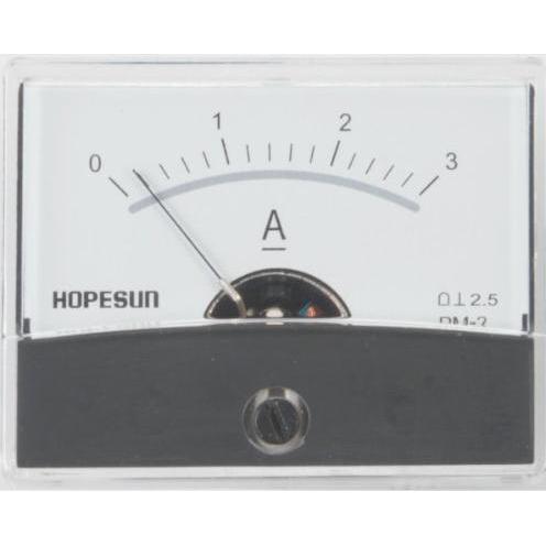 Hopesun, Multimetro, CORRENTISTA ANALOGICA INSTALLABILE 3 A DC / 60 x 47 mm