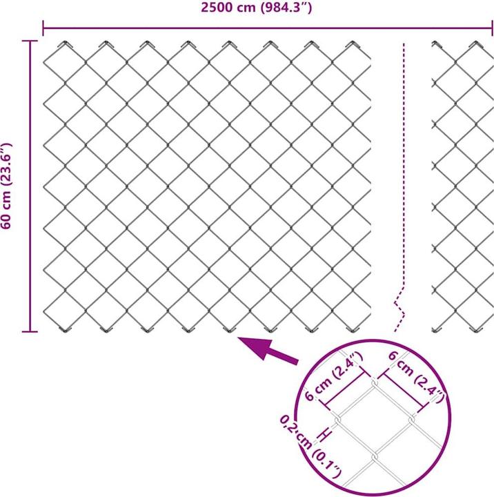 Produktbild vidaXL Aussenbarriere