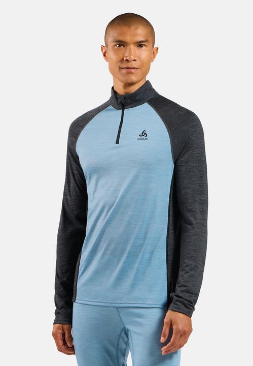 Actual product image Odlo BL TOP turtle neck l/s half zip NATURAL PERFORMANCE PW 150 (S)