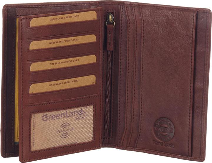 Image du produit Greenland Nature Porte-passeport Soft Colour RFID en cuir 12 cm