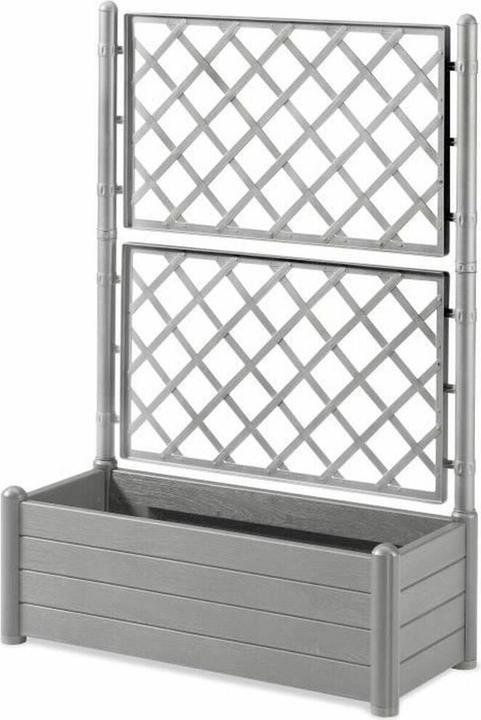 Actual product image Kerbl Stefanplast Bellitalia Rectangular Grey Planter (100 x 43 x 142 cm)
