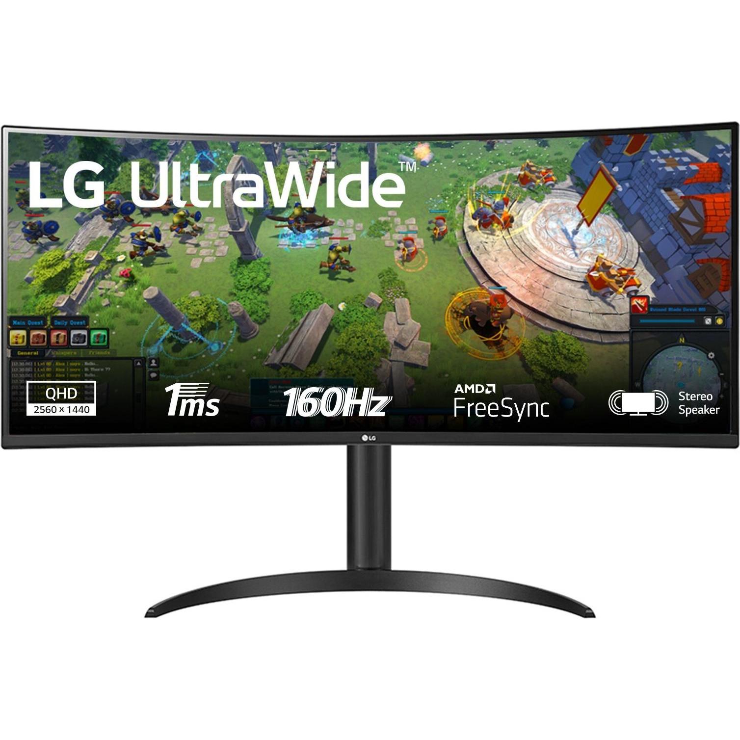 LG UltraWide 34WP65CP-B (3440 x 1440 Pixel, 34"), Monitor, Schwarz