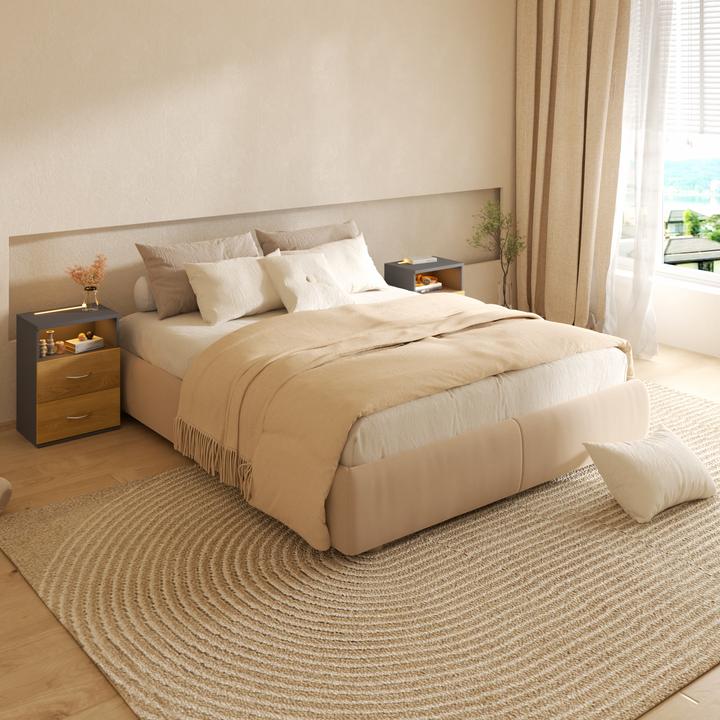 Produktbild Casaria Nachttisch (39 x 28 x 54 cm)
