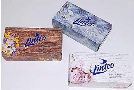 Linteo 3004 Kids Tissues Box 150 Pieces Cellulose